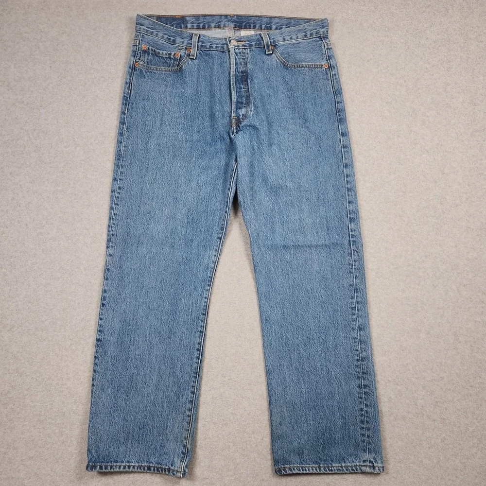 Vintage Levi's 501 Jeans 36x30 Blue Original Jeans Button Fly 100% Cotton Denim